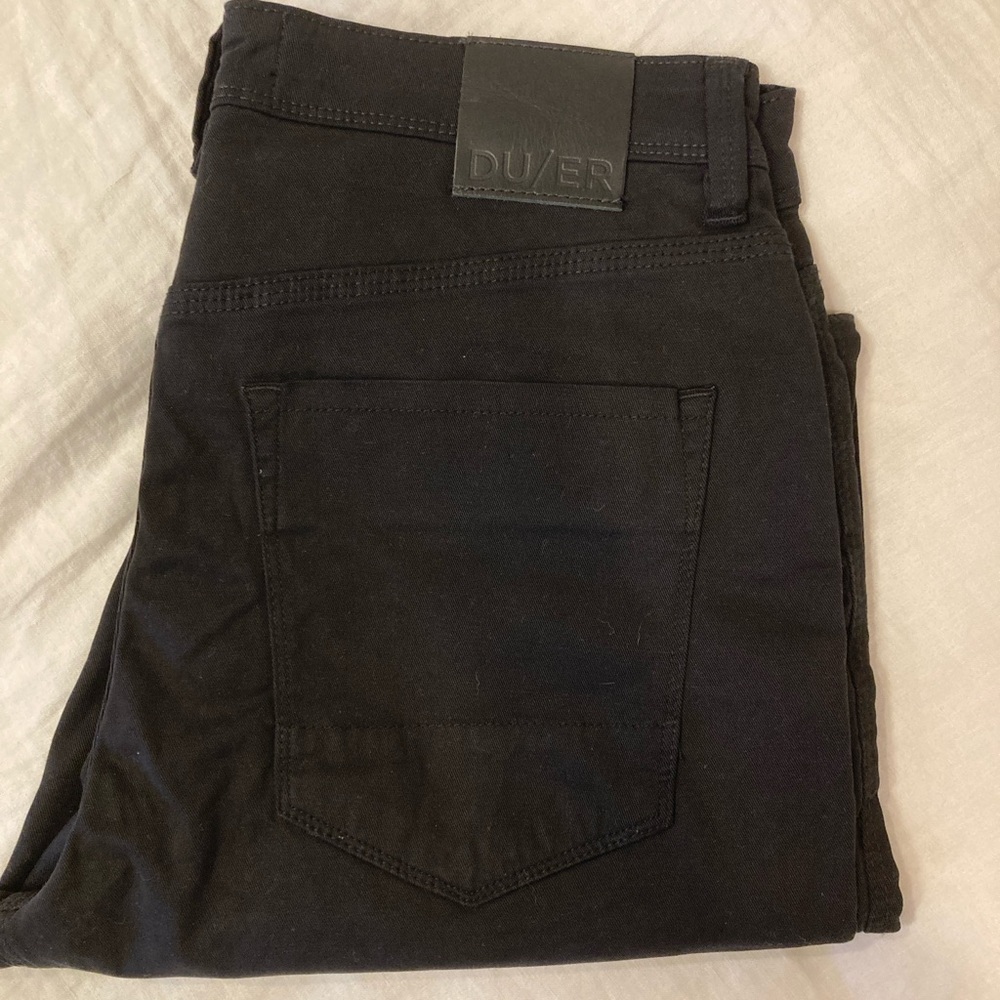 DU/ER Men's Classic Black Jeans